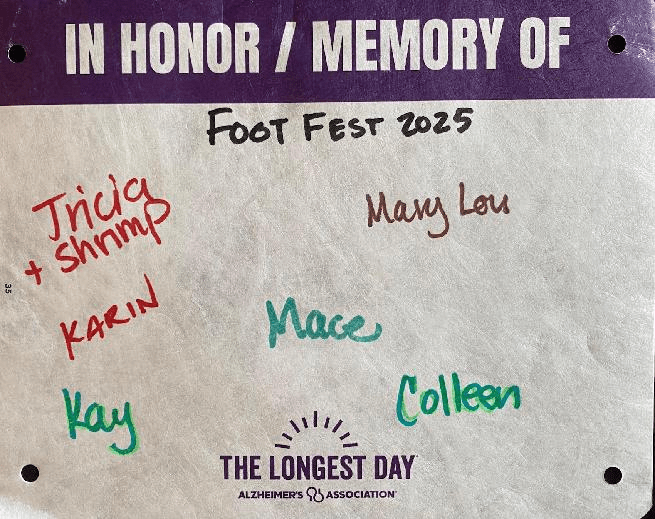 Foot Fest in honor / memory of